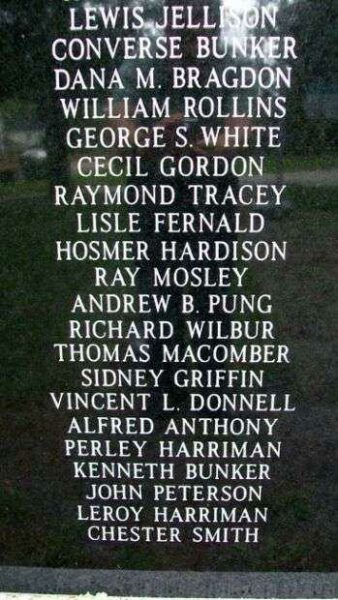 FRANKLIN VETERANS MEMORIAL HONOR ROLL PANEL C