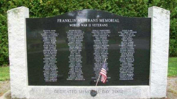 FRANKLIN VETERANS MEMORIAL FRONT
