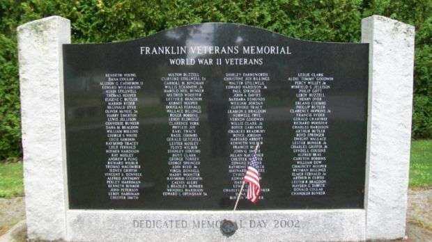 FRANKLIN VETERANS MEMORIAL FRONT