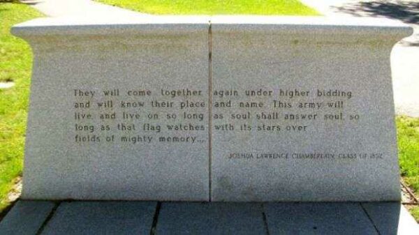 BOWDOIN COLLEGE WAR MEMORIAL BENCH B