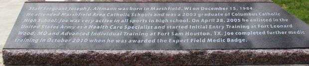 STAFF SERGEANT JOSEPH J. ALTMANN WAR MEMORIAL NARRATIVE A