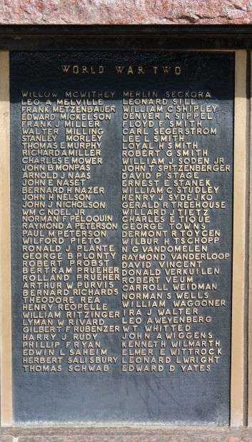 CHIPPEWA COUNTY WAR MEMORIAL PLAQUE D