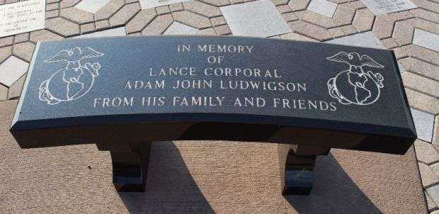 LANCE CORPORAL ADAM JOHN LUDWIGSON MEMORIAL BENCH
