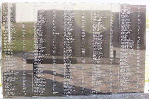 BLOOMER VETERANS MEMORIAL HONOR ROLL STONE I