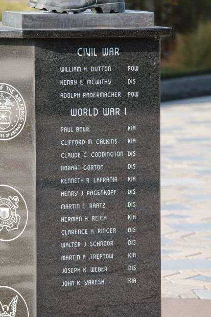 BLOOMER VETERANS POW MIA KIA MEMORIAL SIDE C