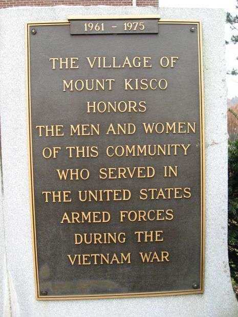 MOUNT KISCO WAR VETERANS MEMORIAL PLAQUE E