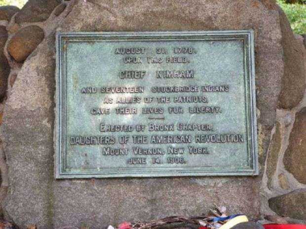 CHIEF NIMHAM REVOLUTIONARY WAR MEMORIAL