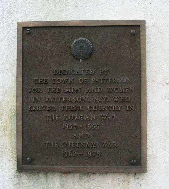 PATTERSON WAR VETERANS MEMORIAL PLAQUE C