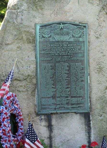 COLD SPRING, NELSONVILLE AND NORTH HIGHLANDS WORLD WAR MEMORIAL