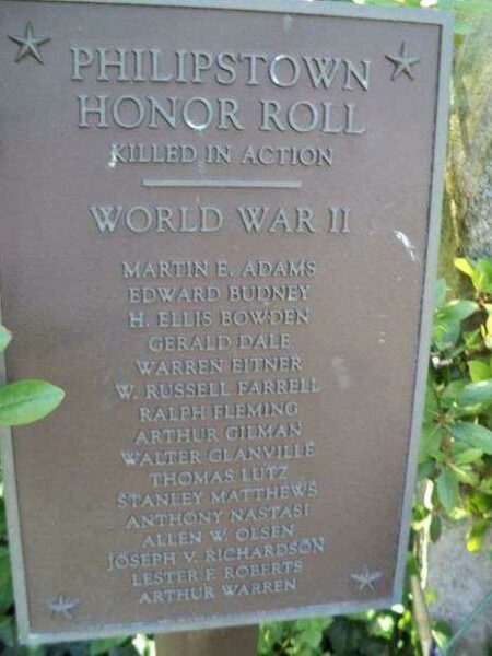 PHILIPSTOWN HONOR ROLL MEMORIAL I