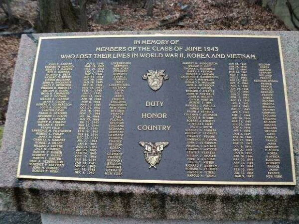 CLASS OF JUNE 1943 WAR MEMORIAL