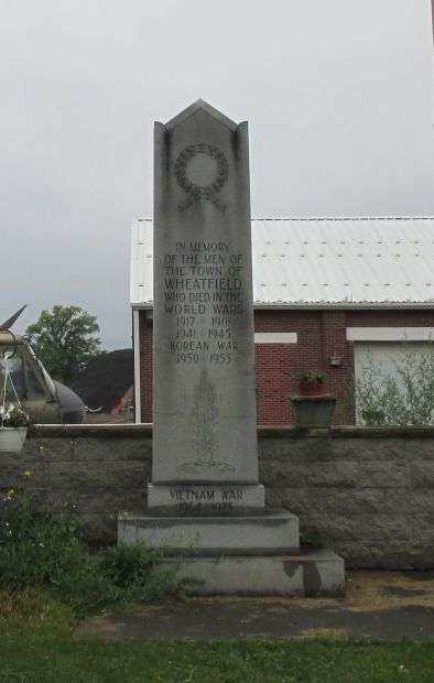 TOWN OF WHEATFIELD WAR MEMORIAL