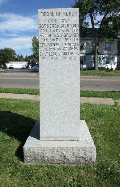 NIAGARA FALLS MEDAL OF HONOR MEMORIAL SIDE B