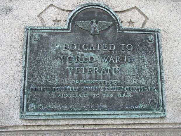 NIAGARA FALLS WORLD WAR I MEMORIAL PLAQUE A