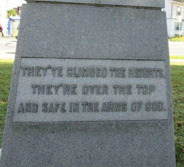 NIAGARA FALLS WORLD WAR I MEMORIAL NARRATIVE STONE B