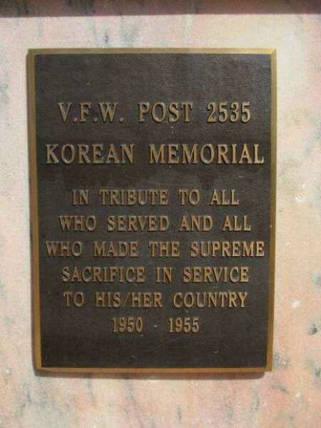 LOCKPORT WAR MEMORIAL PLAQUE A