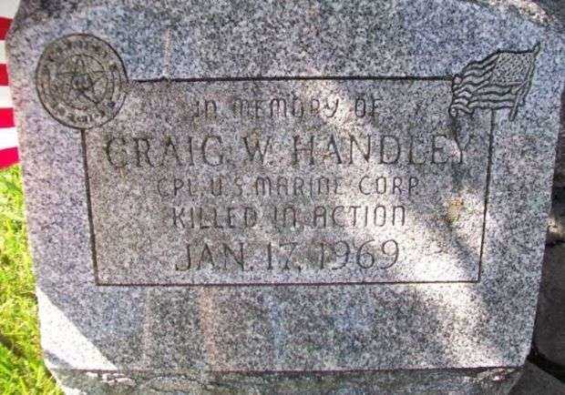 CPL. CRAIG W. HANDLEY WAR MEMORIAL