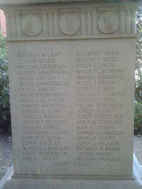 19TH ASSEMBLY DISTRICT WORLD WAR I MEMORIAL RIGHT SIDE