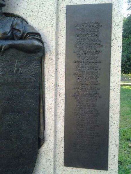 N.Y. DISTRICT 31-32 WORLD WAR I MEMORIAL RIGHT PLAQUE (REPLACEMENT)