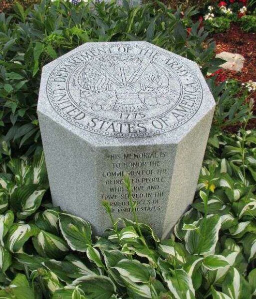V.F.W. 7275 LANCASTER N.Y. WAR MEMORIAL DEDICATION STONE