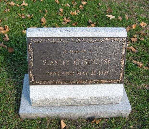 STANLEY G. STILL SR. MEMORIAL PLAQUE
