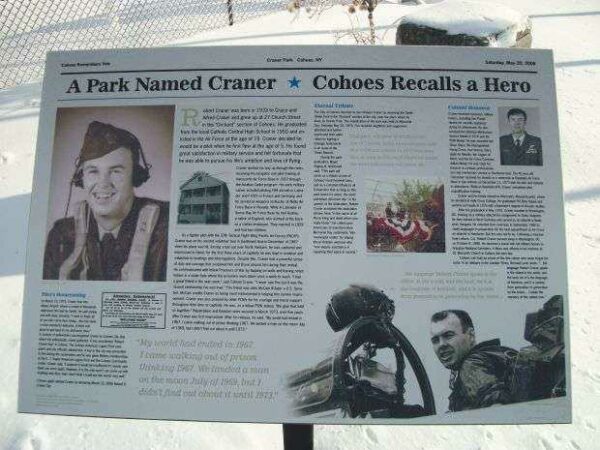 COLONEL ROBERT R. CRANER VETERANS PARK MEMORIAL PLAQUE