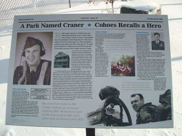COLONEL ROBERT R. CRANER VETERANS PARK MEMORIAL PLAQUE