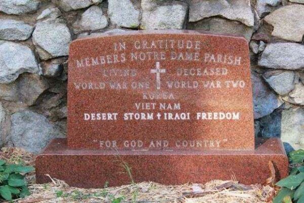 NOTRE DAME PARISH WAR MEMORIAL