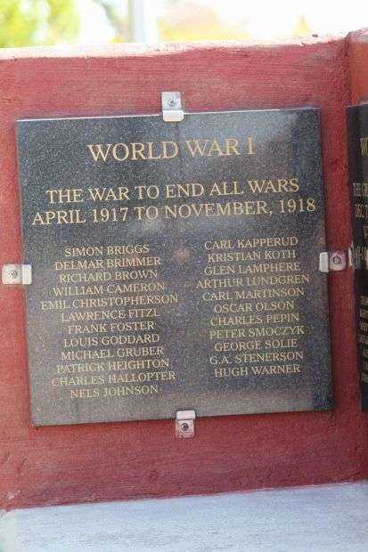 STANLEY VETERANS MEMORIAL PLAQUE B