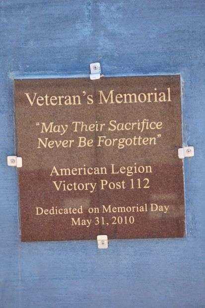 STANLEY VETERANS MEMORIAL PLAQUE A