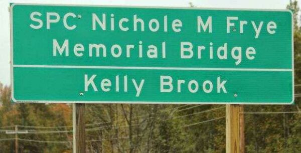 SPC NICHOLE M FRYE MEMORIAL BRIDGE PLAQUE