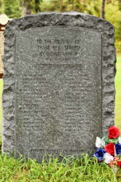 BEECHER/PEMBINE WORLD WAR II VETERANS MEMORIAL