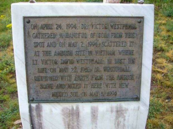 LT. VICTOR DAVID WESTPHALL WAR MEMORIAL