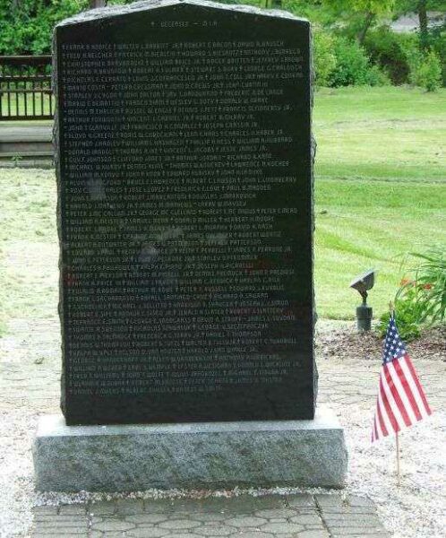 NORTHWEST NEW JERSEY VIETNAM WAR MEMORIAL BACK