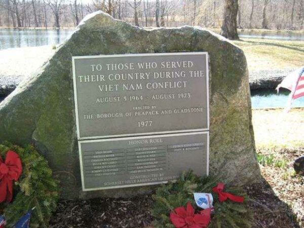 PEAPACK & GLADSTONE VIET NAM CONFLICT MEMORIAL