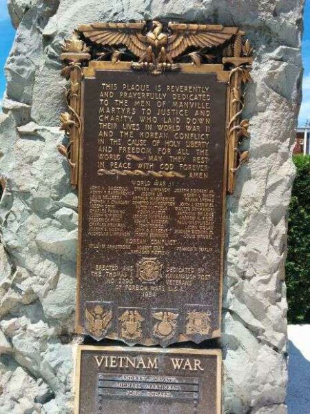 MANVILLE WAR VETERANS MEMORIAL