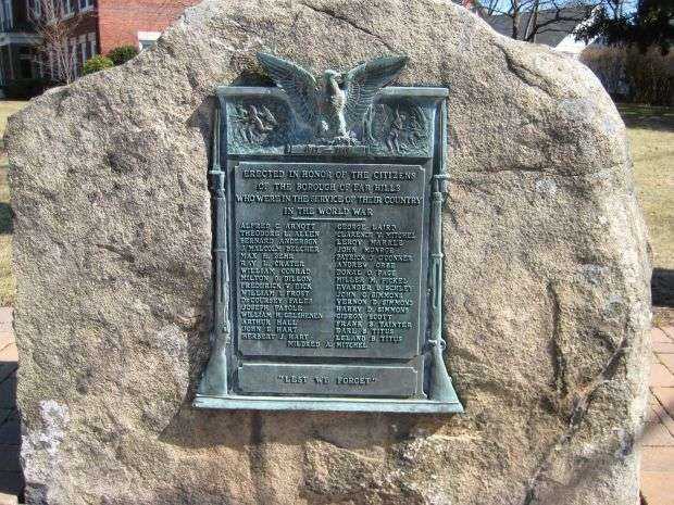 FAR HILLS WORLD WAR I MEMORIAL