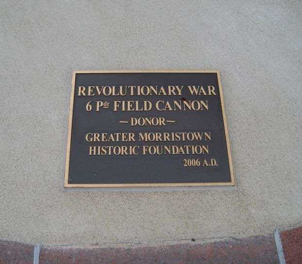 REVOLUTIONARY WAR 6PDR FIELD CANNON MEMORIAL PLAQUE