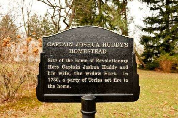 CAPTAIN JOSHUA HUDDY’S HOMESTEAD WAR MEMORIAL MARKER