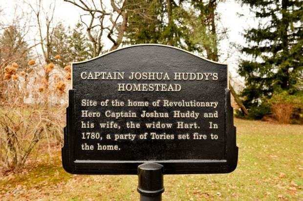 CAPTAIN JOSHUA HUDDY’S HOMESTEAD WAR MEMORIAL MARKER