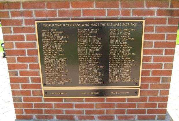 READINGTON TOWNSHIP VETERANS MEMORIAL PLAQUE C