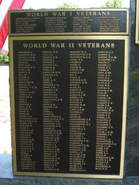 MONTVALE VETERANS MEMORIAL PLAQUE A
