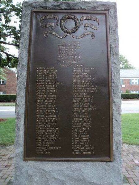 HASBROUCK HEIGHTS WORLD WAR I MEMORIAL RIGHT SIDE