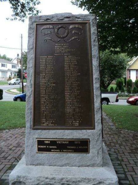 HASBROUCK HEIGHTS WORLD WAR I MEMORIAL LEFT SIDE