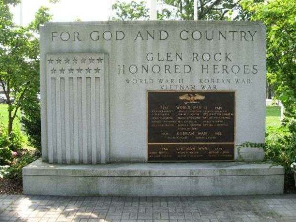 GLEN ROCK HONORED HEROES WAR MEMORIAL