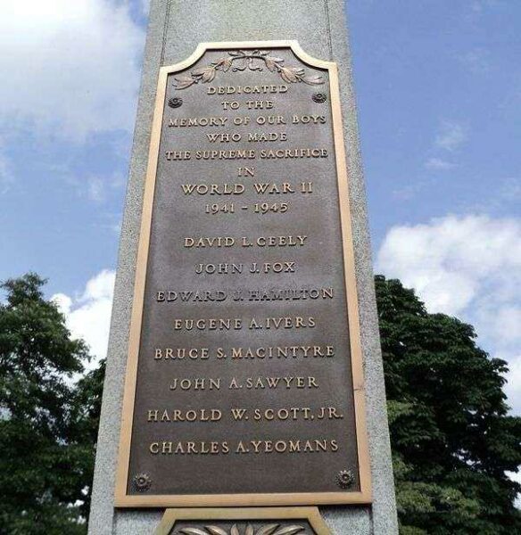 ALLENDALE VETERANS MEMORIAL HONOR ROLL PLAQUE B