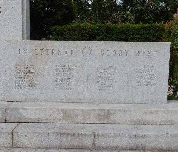 CONCORD WAR MEMORIAL RIGHT WALL