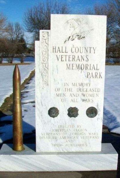 HALL COUNTY VETERANS MEMORIAL PARK STONE