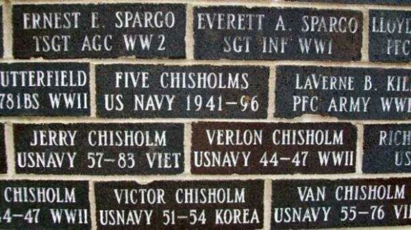 FRANKLIN COUNTY VETERANS MEMORIAL BRICKS C