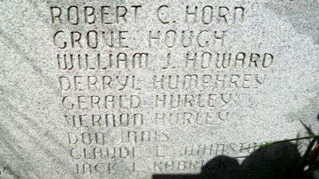 VERNON COUNTY WAR MEMORIAL HONOR ROLL STONE K